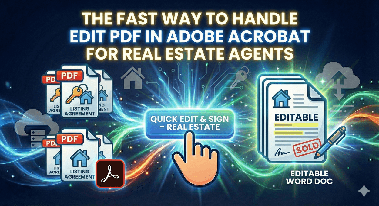 The Fast Way to Handle Edit Pdf In Adobe Acrobat for Real Estate Agents
