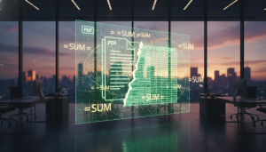 PDF to Excel balance sheet